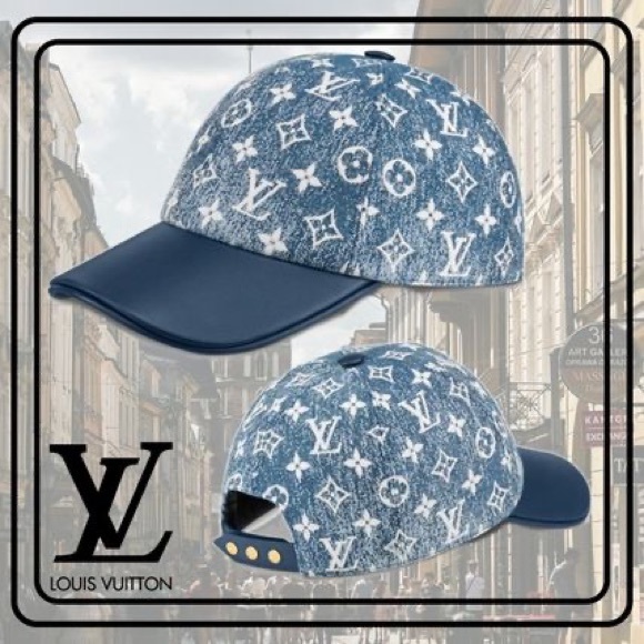 Monogram Washed Denim Cap S00 - Accessories M7156L